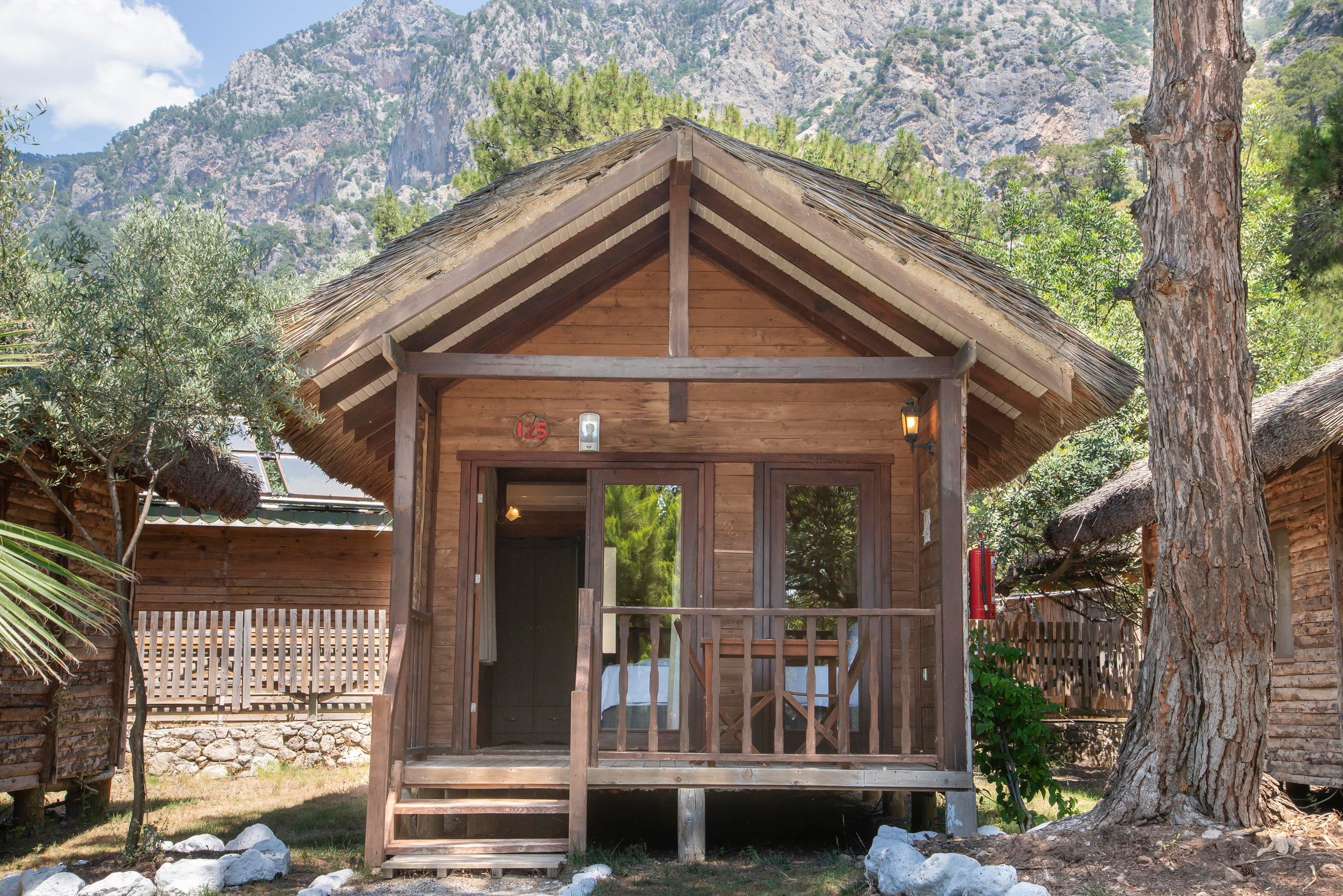 Dağ evi bungalov görünümü